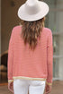 'Jolene' Striped Drop Shoulder T-Shirt - Celes Fashion